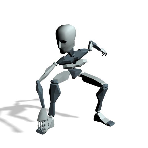 Motion Character Studio Biped back animation data capture