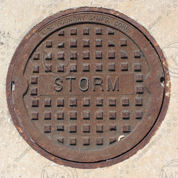 Texture JPEG manhole cover lid