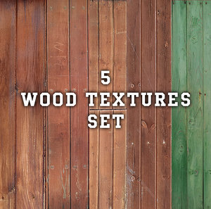 Wood textures set