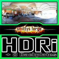 HDRI Pack - Garage Open + 8 Backplates