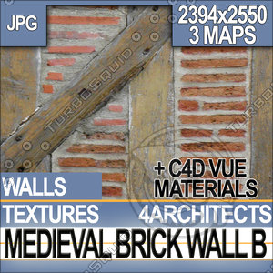 Medieval Brick Wall Material B