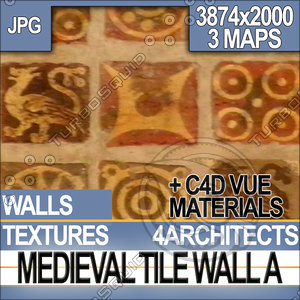 Medieval Tile Wall Material A