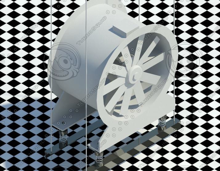 Building Revit Family Axial Fan HVAC