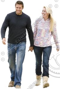 Couple walking