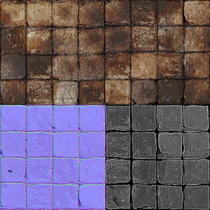Grunge Floor Tile Multitexture