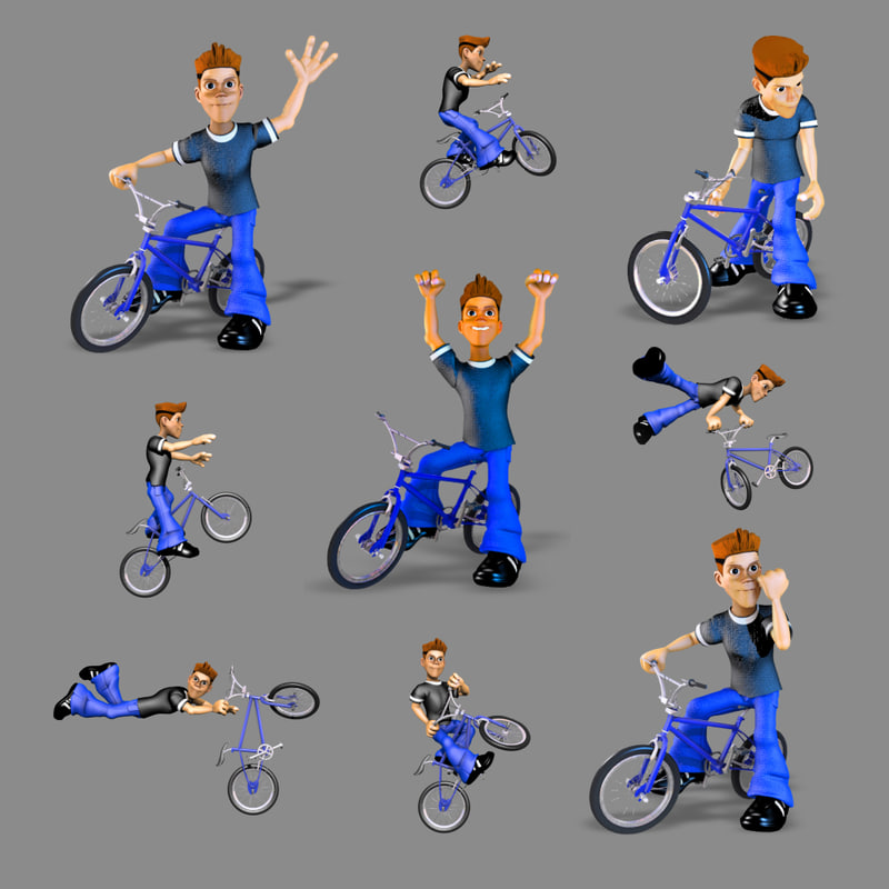 bmx cycle rider