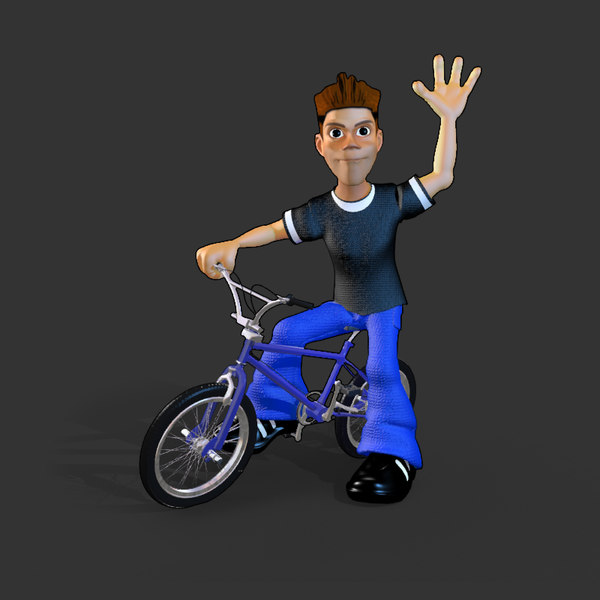 Animation BMX rider Ride Animation BMX rider Ride