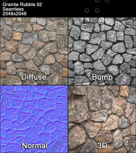 Granite Rubble Seamless Texture 02