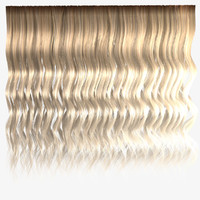 Blond wavy hair textures