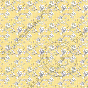 Coordinated Cottons - White on Yellow Floral
