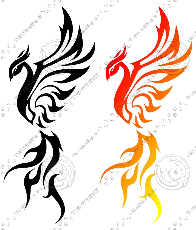 Shapes Encapsulated Postscript phoenix abstract art