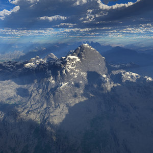 Terragen 2 Mountain Scene