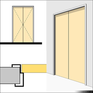 Door Swing Double Metal 01499se