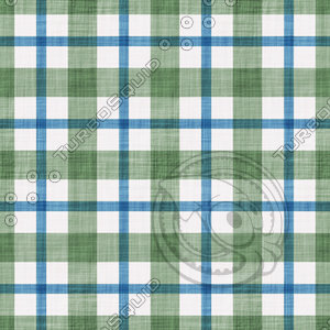 Coordinated Cottons - Blue on Green Plaid