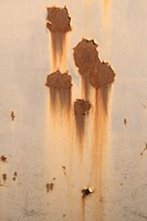 Various metal rust  spots