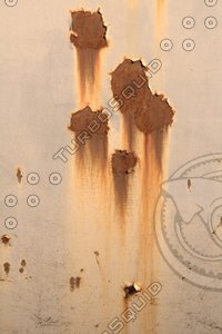 Various metal rust  spots