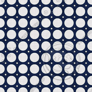 Coordinated Cottons - White on Navy Modern Dots