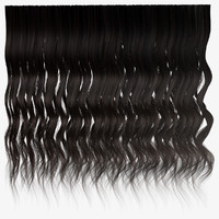 Black wavy hair texture