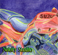 Suzuki Motorcycle Drawing