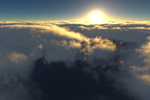 Aerial Sunset HDR Plate