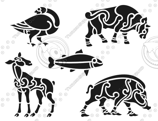 Shapes Encapsulated Postscript tiger aggression animal