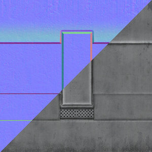 Scifi Corridor Wall Tile