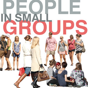 People in small groups