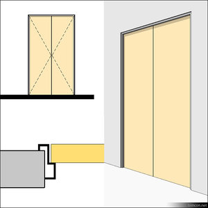 Door Swing Double Metal 01496se