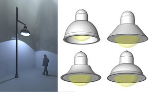 Light Post Set Single Mast