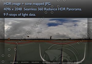 TENNIS COURT AT THE NET - 360 HDR PANORAMA # 219