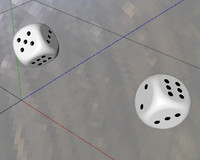 Dice drop animation physics