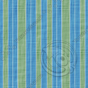 Coordinated Cottons - Green on Blue Stripes