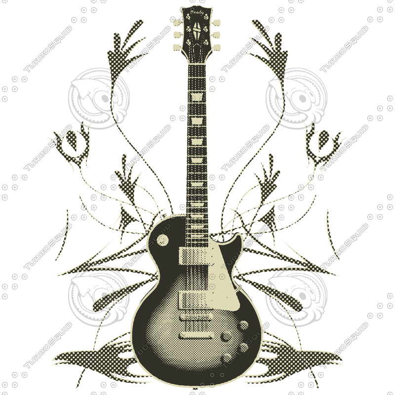 Shapes Other guitar vector stock