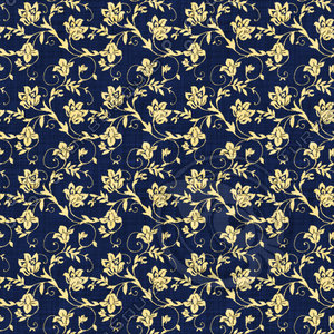 Coordinated Cottons - Yellow on Navy Floral
