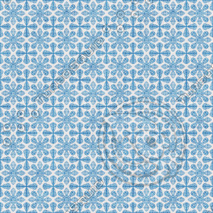 Coordinated Cottons - Blue on White Damask