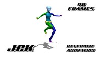 Woman Jumping 01