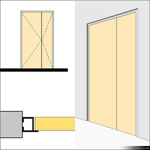 Door Swing Double Metal 01490se