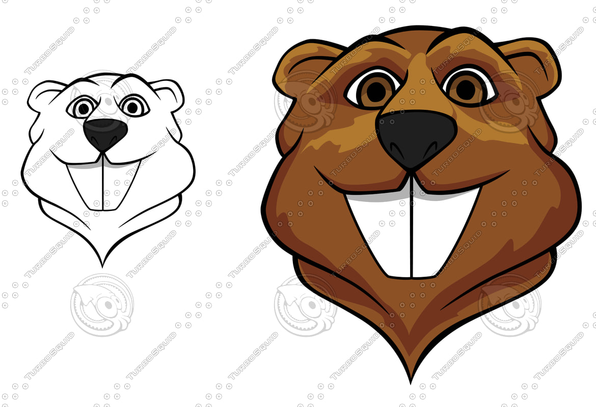 Shapes Other beaver mascot animal