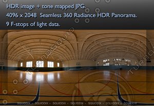 BASKETBALL COURT 360 HDR  PANORAMA #214