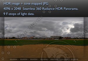 BASEBALL FIELD FROM SECOND BASE  360 HDR  PANORAMA #216