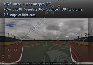TENNIS COURT FROM THE SIDE - 360 HDR PANORAMA # 220