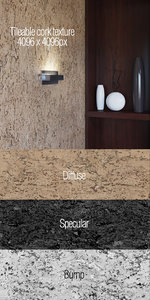 High resolution tileable cork texture
