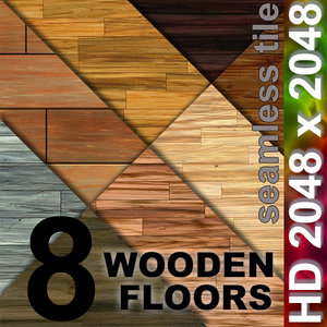 8 x Floor Boards | Tileable | 2048px