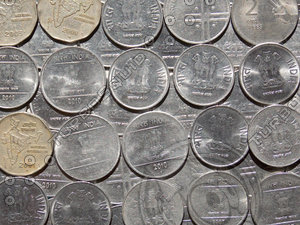 Indian Coins Texture 02