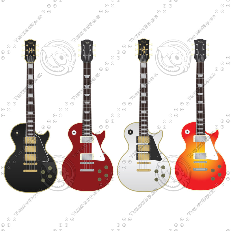 Shapes Adobe Illustrator guitar gibson les