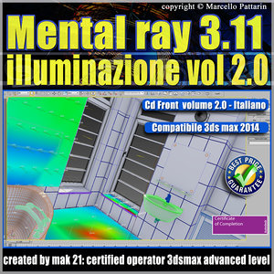 mental ray 3.11 3dsmax 2014 Vol.2 illuminazione Cd front