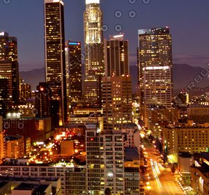 LA_downtown_skyline_pan
