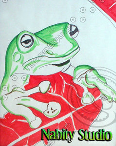 Tree Frog Drawing Prismacolor Markers