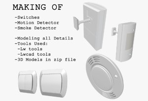 Making Of Motion and Smoke Detector&Switches