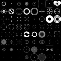 first person game crosshair pack